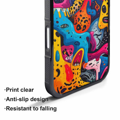 iPhone 17 Pro Max Case — Melting Aliens Pattern Alien Scifi, Custom Art Phone Cover
