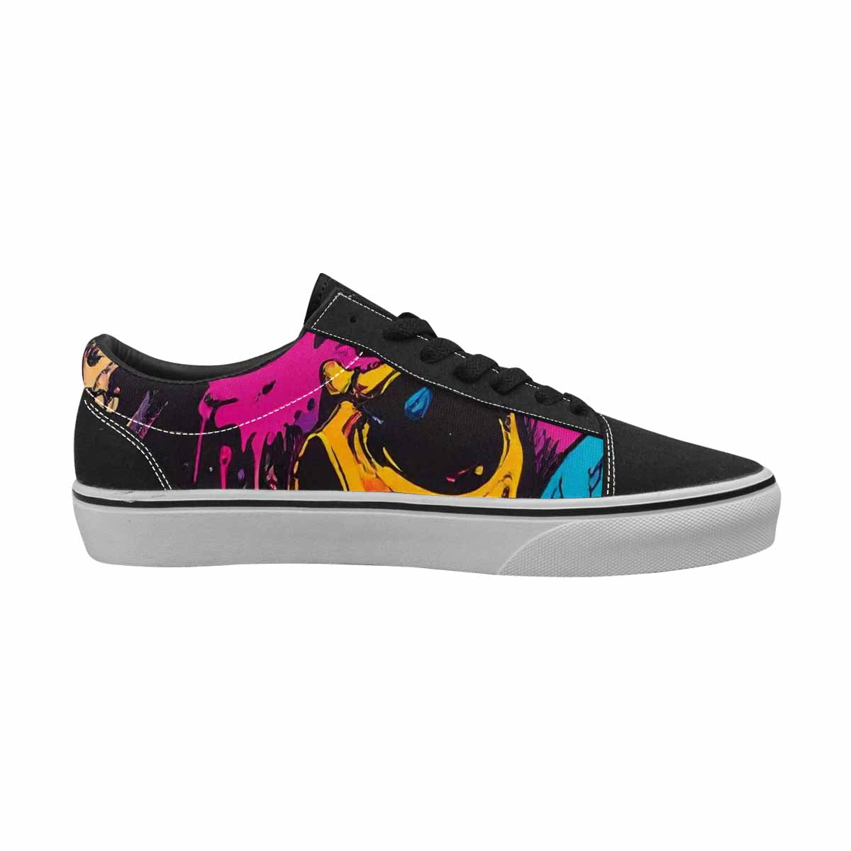 WOMEN'S Camo Canvas Artist-designed Dreamcore Custom Print Sneakers
