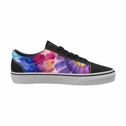 MEN'S Tie Dye Swirl Canvas Lace-Up Dark Academia Shoes