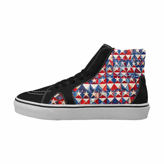 MEN'S American Flag Stars High Top Canvas Dark Academia Sneakers