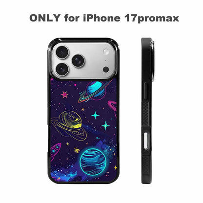 iPhone 17 Pro Max Case — Space Galaxy Astronaut Pattern, Galaxy Space, Custom Print Case Cover