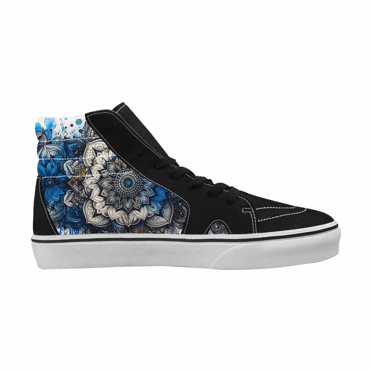 MEN'S Mandala Medallion High Top Canvas Neon Fantasy Shoes