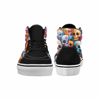 MEN'S Sugar Skulls Melting Sugar High Top Canvas Surreal Custom Shoes