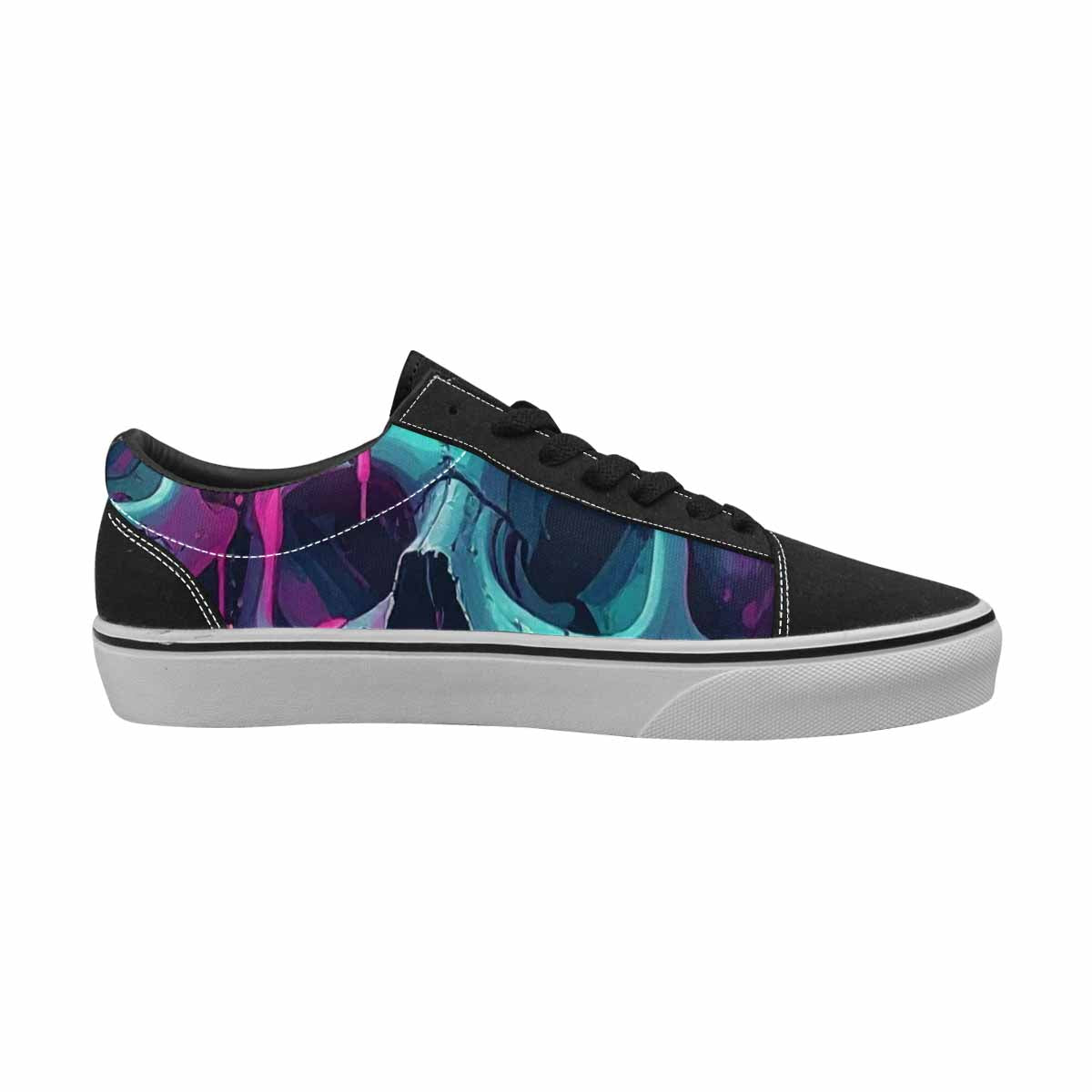 WOMEN'S Thousands Of Skulls Canvas Lace-Up Dreamcore Sneakers