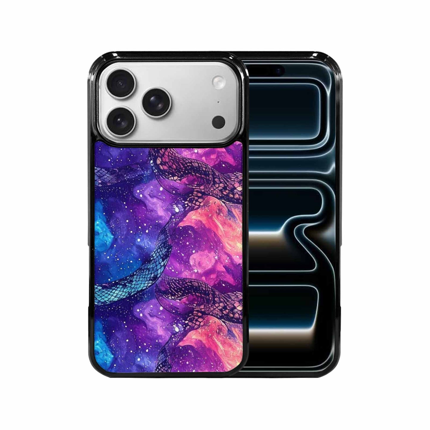 iPhone 17 Pro Max Case — Snake Print Galaxy Seamless Animal Print, Unique Phone Case Design