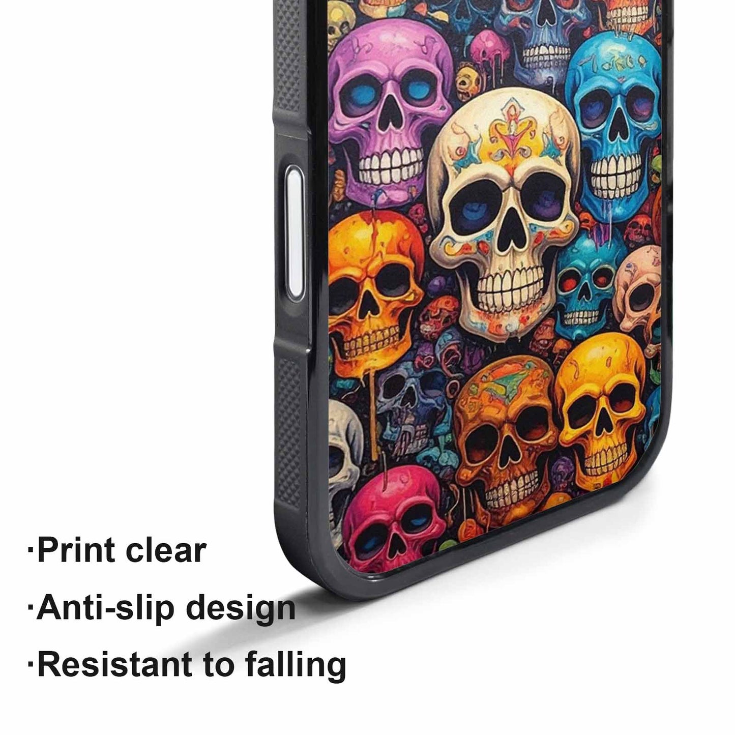 iPhone 17 Pro Case — Skulls General Skulls Pattern Gothic Skulls, Custom Phone Case