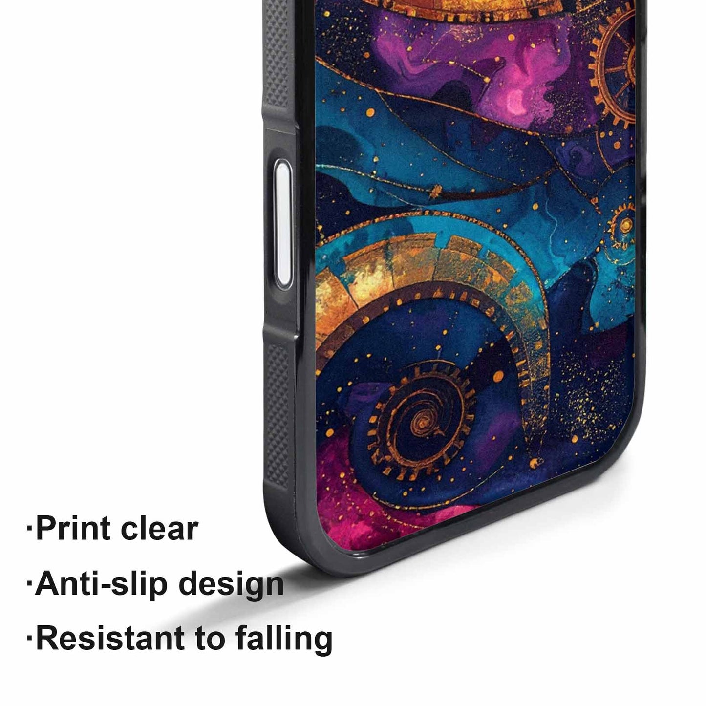 iPhone 17 Air Case — Steampunk Galaxy Art Seamless Pattern Galaxy, Original Design Phone Case