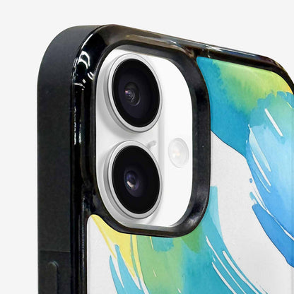 iPhone 16 Case — Trans Strong Watercolor Seamless Pattern Vibrant, Customized Protective Case