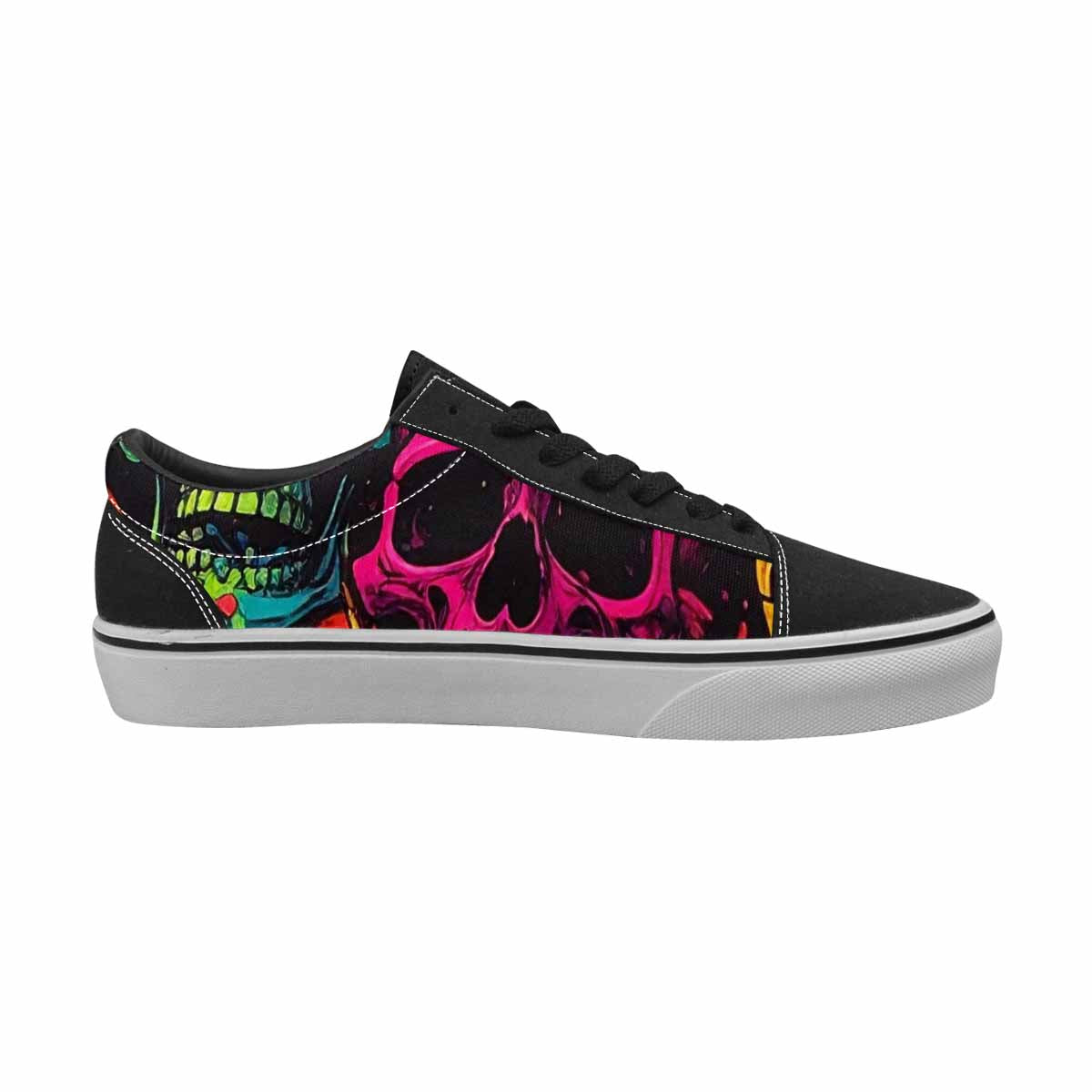 WOMEN'S Vibrant Camo 1000 S Lace-Up Canvas Surreal Custom Shoes