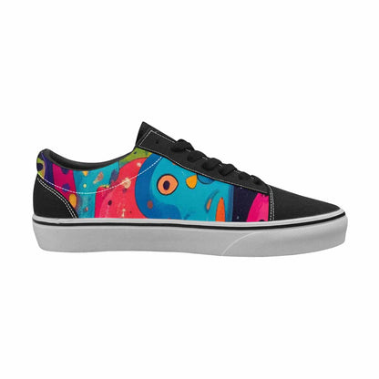 WOMEN'S Melting Aliens Lace-Up Canvas Surreal Shoes