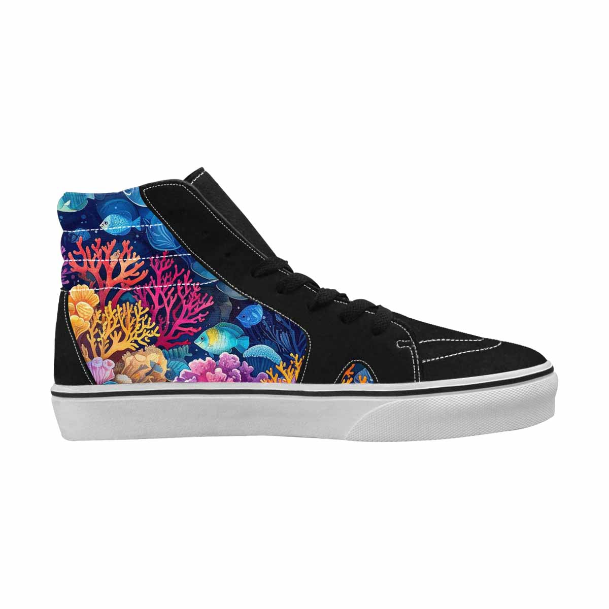 WOMEN'S Fish Scale Coral High Top Canvas Dreamcore Shoes