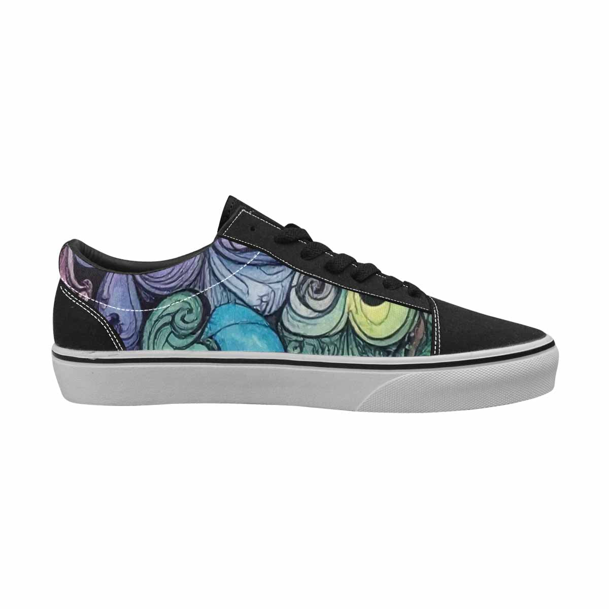 WOMEN'S Tie Lace-Up Canvas Cottagecore Custom Sneakers