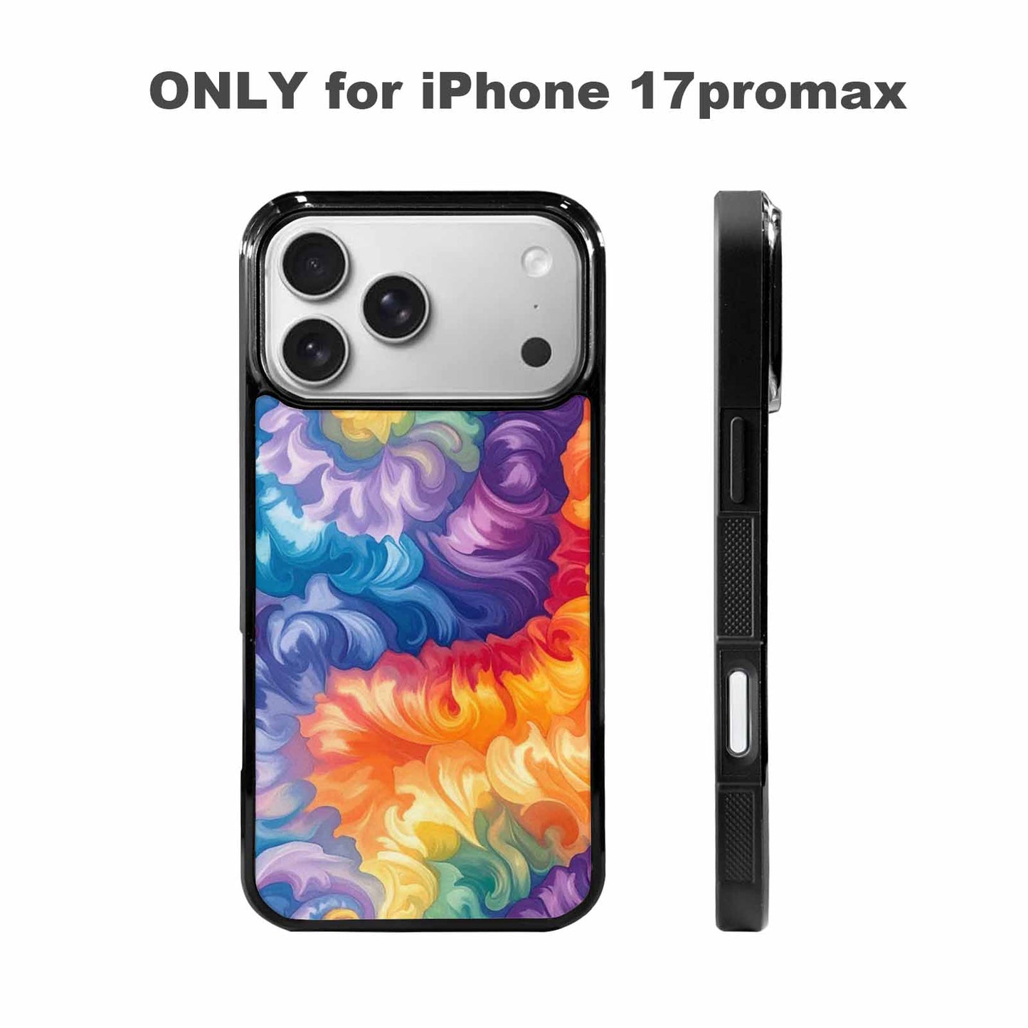 iPhone 17 Pro Max Case — Tie Dye Swirls Tie Dye Tie, Custom Designed Case Cover