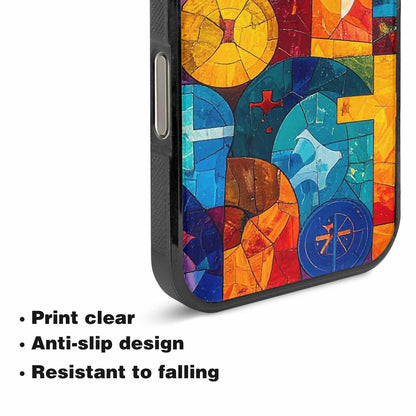 iPhone 16 Pro Case — Faith Cross And Faith Icons Pattern, Personalized Phone Case