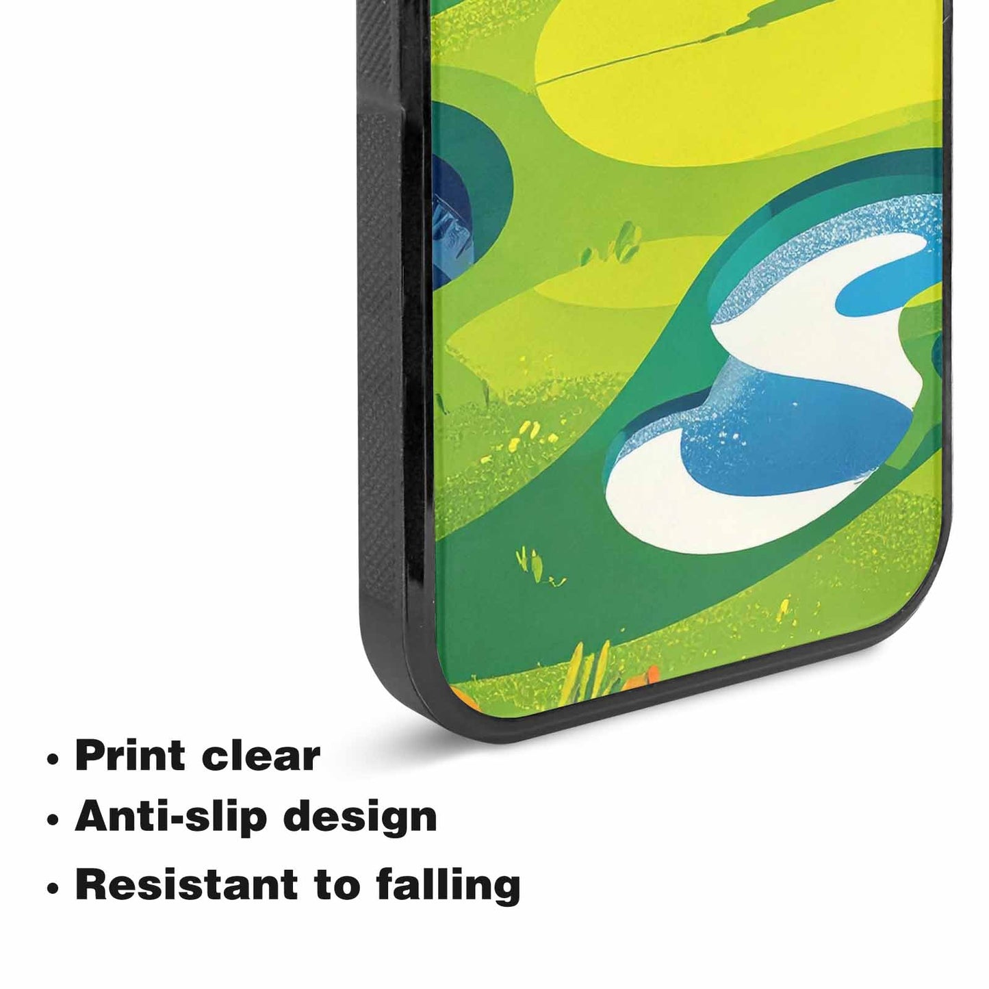 iPhone 15 Case — Golf Cartoon Art Pattern, Personalized Phone Case