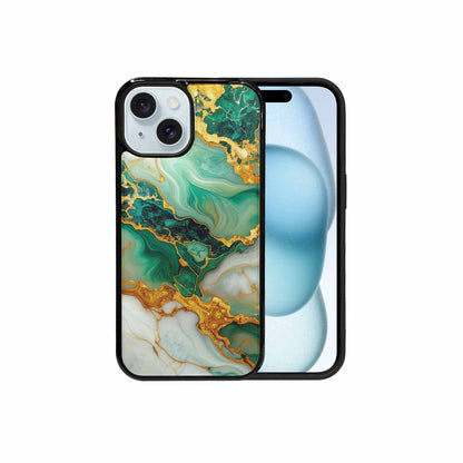 iPhone 15 Case — Marble Gold, Personalized Phone Case