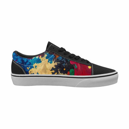 WOMEN'S Camo Patches Lace-Up Canvas Surreal Shoes