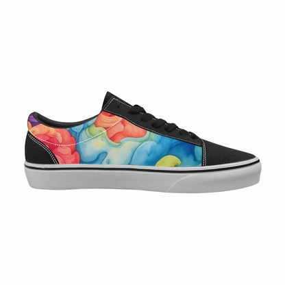 WOMEN'S Tie Lace-Up Canvas Wallpaper Art Sneakers