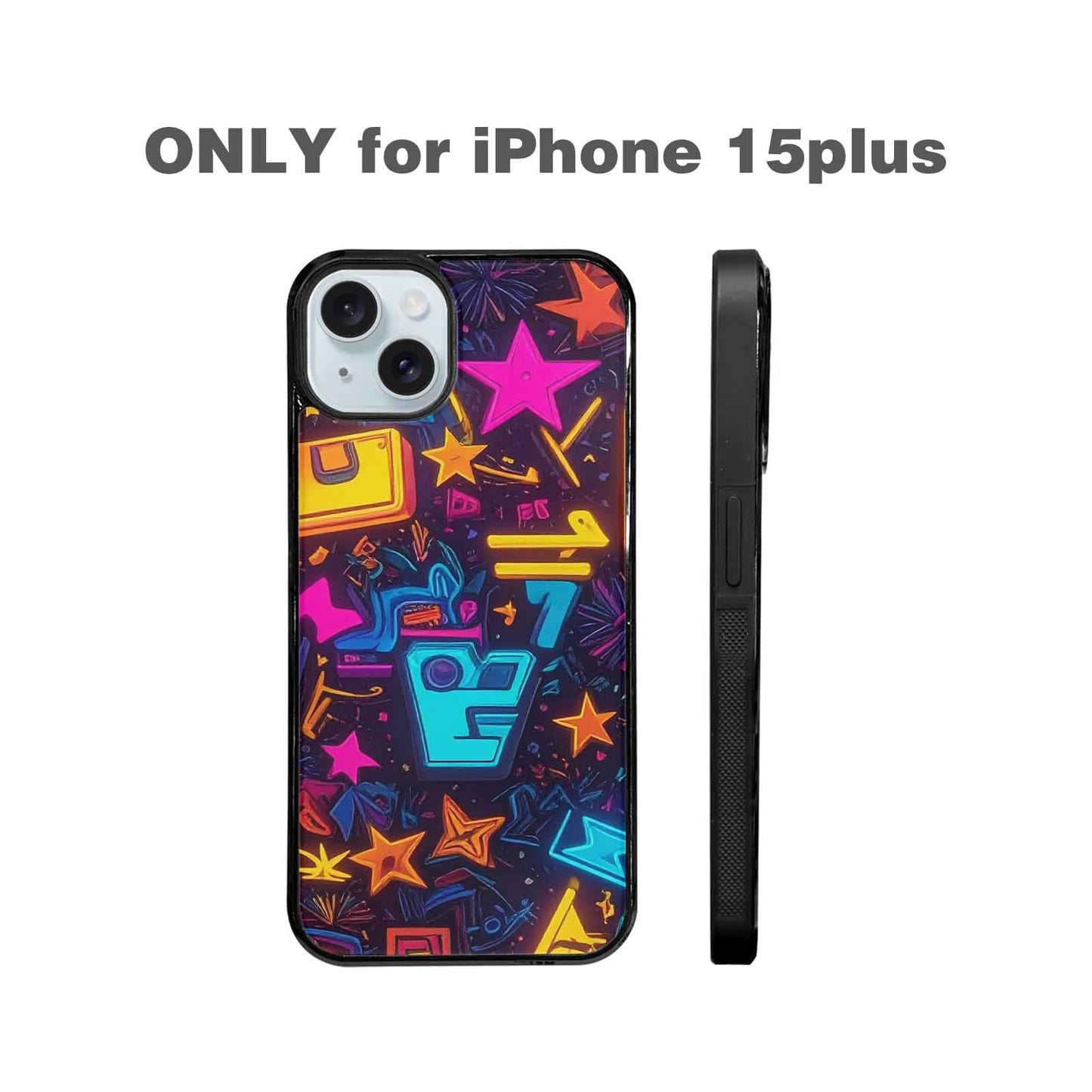 iPhone 15 Plus Case — 80s Retro Motif 80s Retro Motifs, Original Design Phone Case