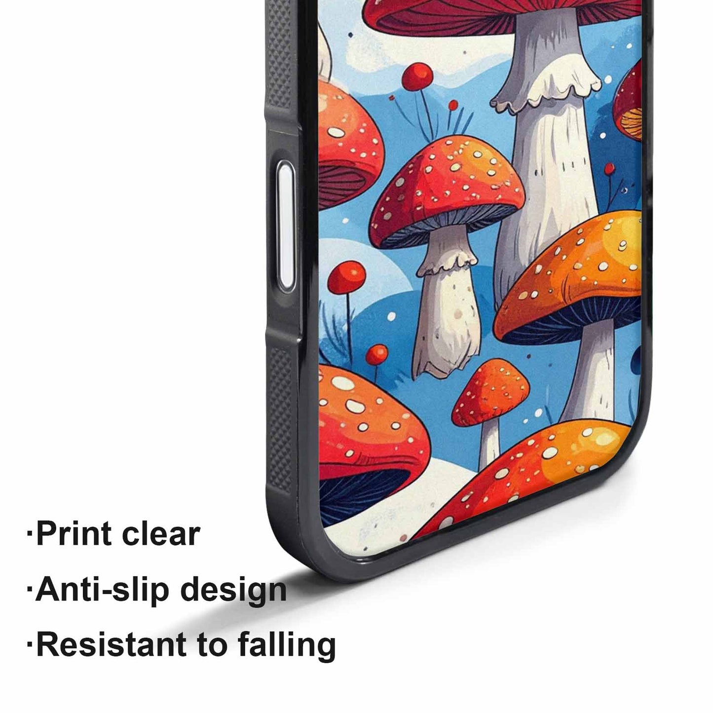 iPhone 17 Pro Max Case — Vivid Winter Mushroom Cartoon Cute, Custom Printed Phone Case