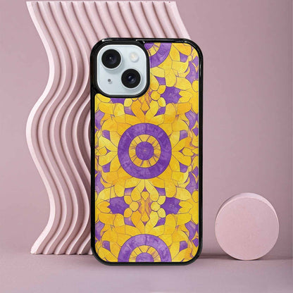iPhone 15 Case — Intersex Flag Color Theme Small Rainbow, Unique Phone Case Design