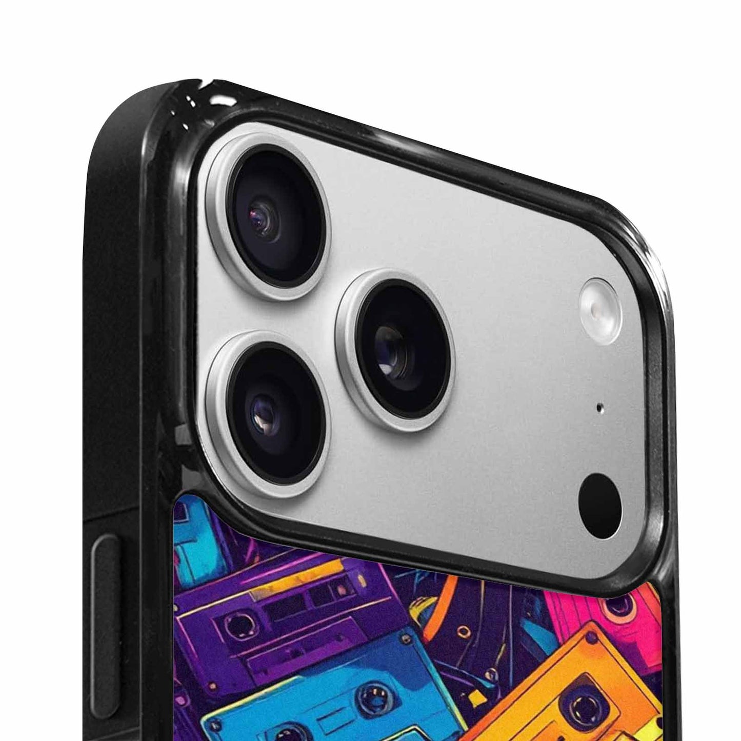 iPhone 17 Pro Max Case — Retro Cassette Tape Pattern Retro Vintage, Custom Made Phone Cover