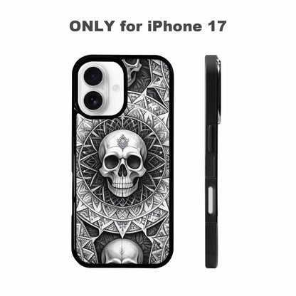 iPhone 17 Case — Skull Dark Art Gothic Print Gothic, Customized Protective Case