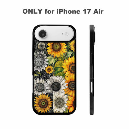 iPhone 17 Air Case — Small Sunflower Pattern Randomly Varying Floral, Custom Designed Case Cover