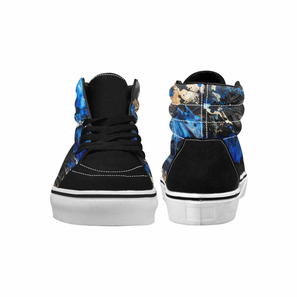MEN'S Camo Patches High Top Canvas Wallpaper Art Custom Sneakers