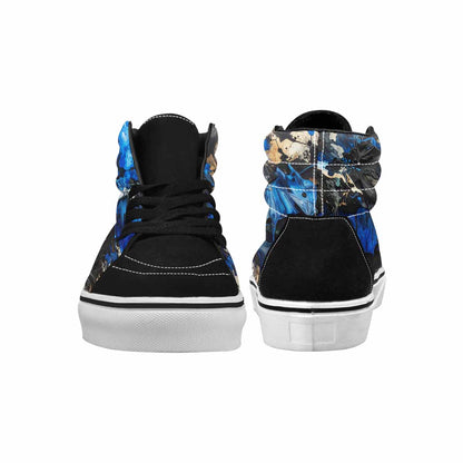 MEN'S Camo Patches High Top Canvas Wallpaper Art Custom Sneakers