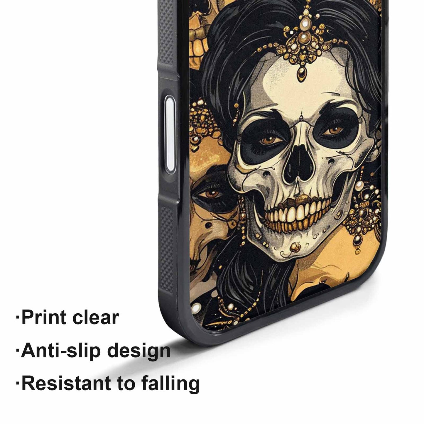 iPhone 17 Pro Max Case — Skull Dark Art Gothic Print Gothic, Custom Phone Case