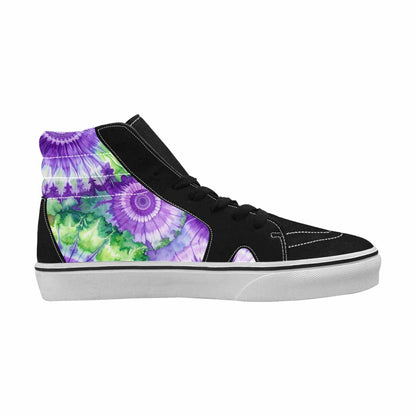 WOMEN'S Tie Dye - High Top Canvas Surreal Custom Shoes