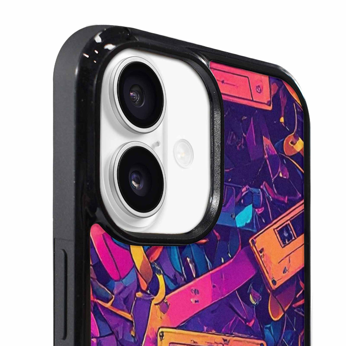 iPhone 17 Case — Retro Cassette Tape Pattern Retro Vintage, Custom Designed Case Cover