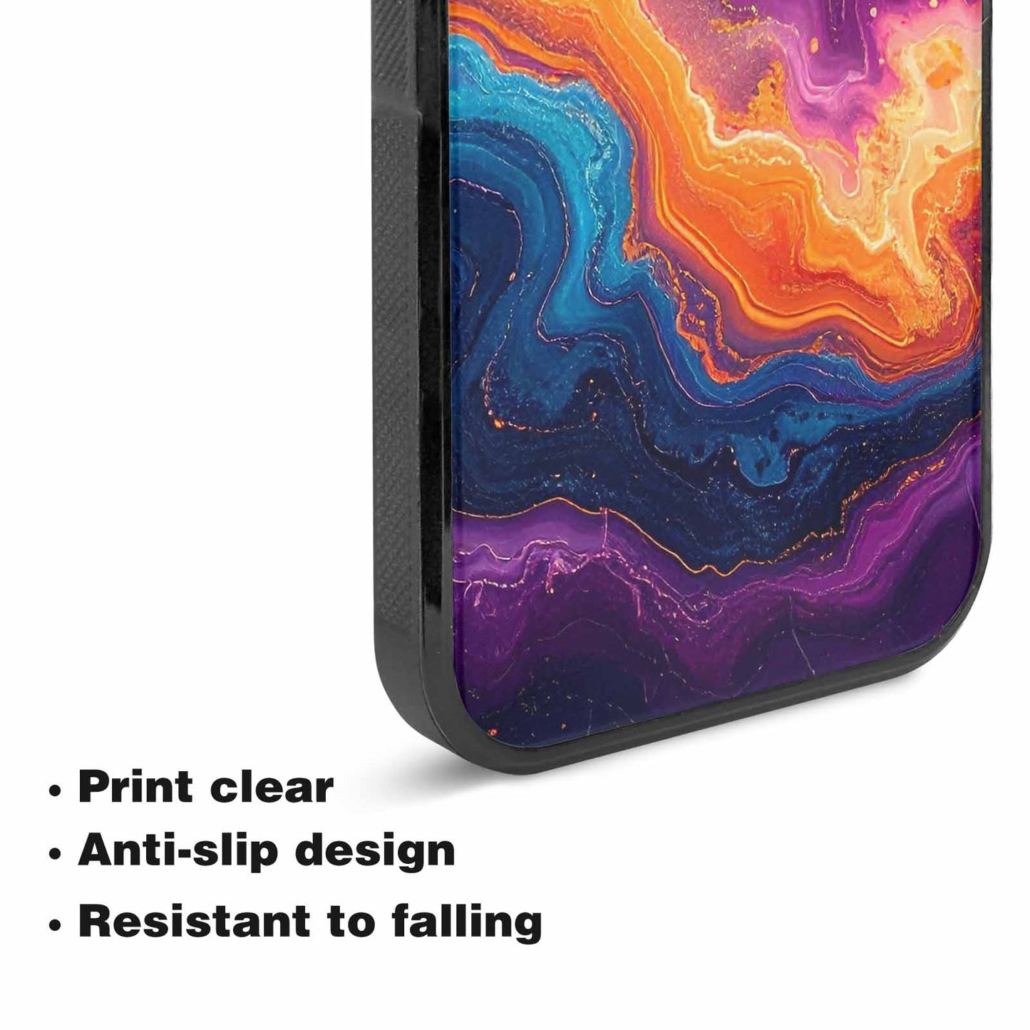 iPhone 15 Plus Case — Psychedelic Marble Tessellation, Personalized Phone Case