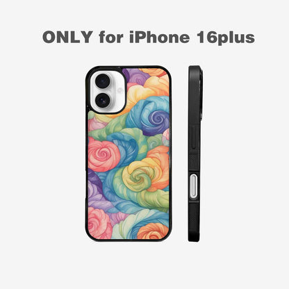 iPhone 16 Plus Case — Tie Dye Swirls Tie Dye Swirls, Custom Print Case Cover