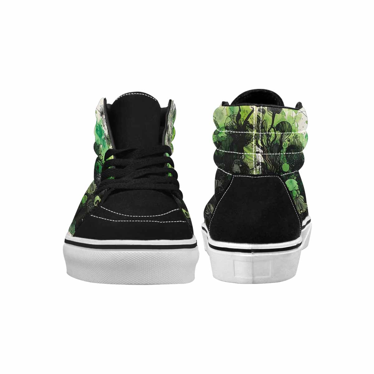 MEN'S Sea Creature Burst High Top Canvas Neon Fantasy Shoes