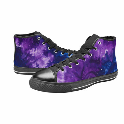 MEN'S Cosmic Tie Dye High Top Canvas Aesthetic Sneakers