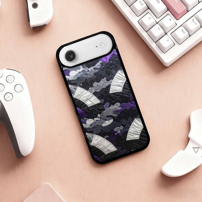 iPhone 17 Air Case — Vivid Camo Asexual Pride Camo, Personalized Phone Case