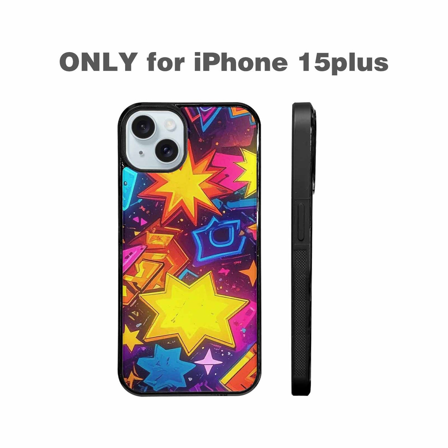 iPhone 15 Plus Case — 80s Retro Motif 80s Retro Motifs, Custom Print Case Cover