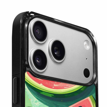 iPhone 17 Pro Case — Pastel St Patricks Watermelon Original Art, Custom Art Phone Cover