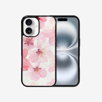 iPhone 16 Case — Japanese Cherry Blossom Pattern Sakura Flowers, Customized Protective Case