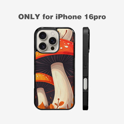 iPhone 16 Pro Case — Bold Autumn Mushroom Bold Autumn Mushroom, Custom Print Case Cover