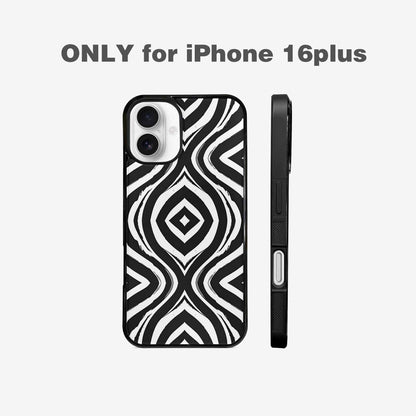 iPhone 16 Plus Case — Classic Zebra Print Custom, Custom Phone Case