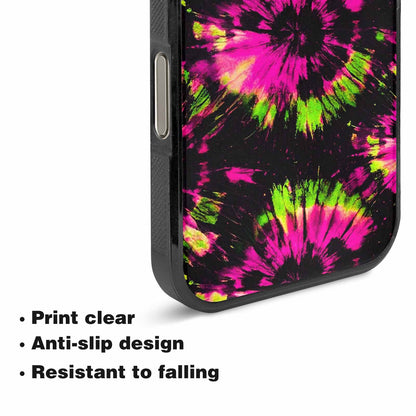 iPhone 16 Pro Case — Acid Wash Tie Dye Neon, Custom Designed Case Cover