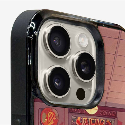 iPhone 16 Pro Max Case — 1950s Diner Cartoon Art Pattern, Original Design Phone Case
