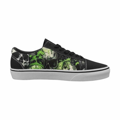 WOMEN'S Rainbow From Skull S Lace-Up Canvas Neon Fantasy Shoes
