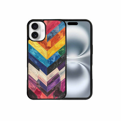 iPhone 16 Plus Case — Progress Pride Flag Color Theme Small, Original Design Phone Case