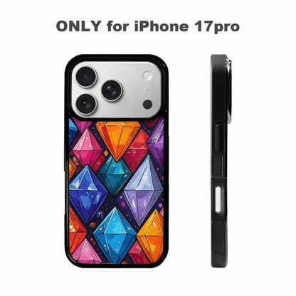 iPhone 17 Pro Case — Vintage Summer Diamond Retro Vintage, Custom Art Phone Cover