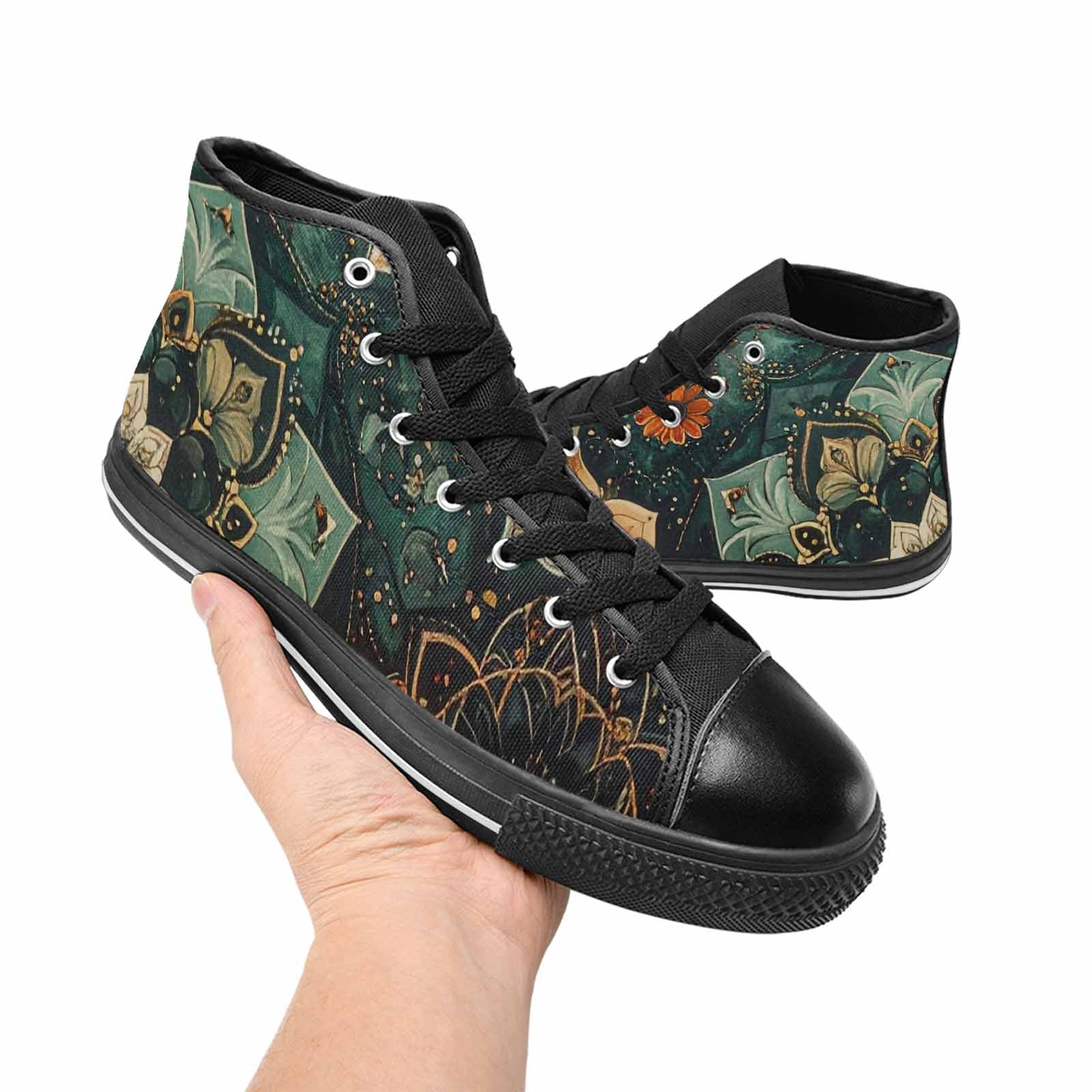 MEN'S Mandala High Top Canvas Vivid Sneakers