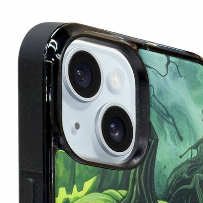 iPhone 15 Plus Case — Halloween Glowing Jackolantern, Custom Designed Case Cover
